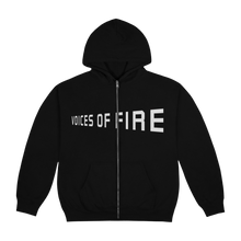 Load image into Gallery viewer, VOICES OF FIRE ZIP HOODIE
